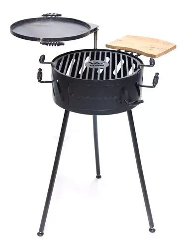 Asador Parrilla Portatil Fogonero Chulengo Tgw Bbq Cm Color Negro