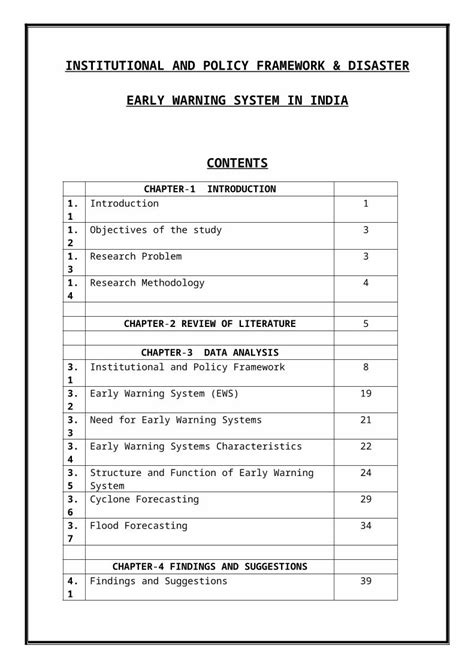 (DOCX) Disaster Early Warning System in India - DOKUMEN.TIPS