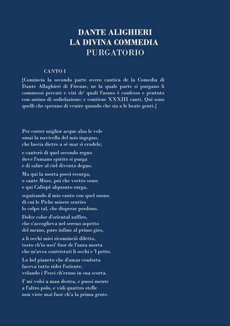 PDF DANTE ALIGHIERI LA DIVINA COMMEDIA PURGATORIO DANTE ALIGHIERI