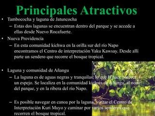 Parque nacional yasuní gen kueng PPT Descarga Gratuita