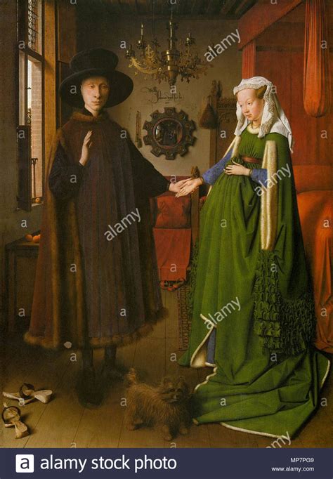 Portrait of Giovanni Arnolfini and his Wife 1434. 703 Jan van Eyck - Portrait of Giovanni ...