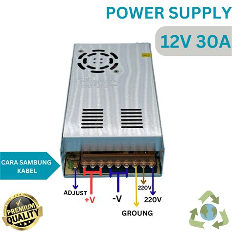 Adaptor Power Supply V A A Psu Jaring Cctv Led Ac V To Dc