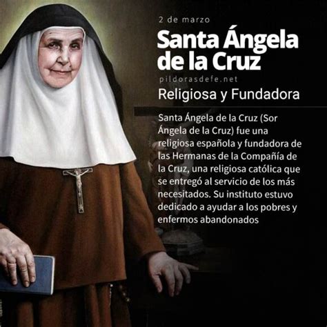 Santa Ngela De La Cruz Fundadora De Las Hermanas De La Cruz