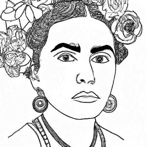 Desenhos De Frida Kahlo Para Colorir E Imprimir Colorironlinecom