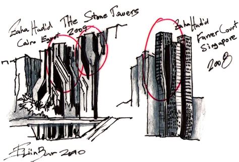 zaha-hadid-eliinbar-sketches-20100001 | Consulting For Architects, Inc.