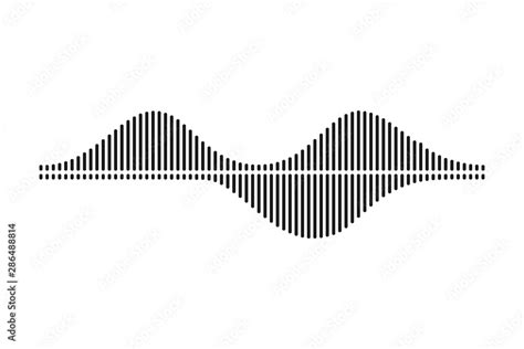 Sound / audio wave or soundwave line art for music apps and websites ...