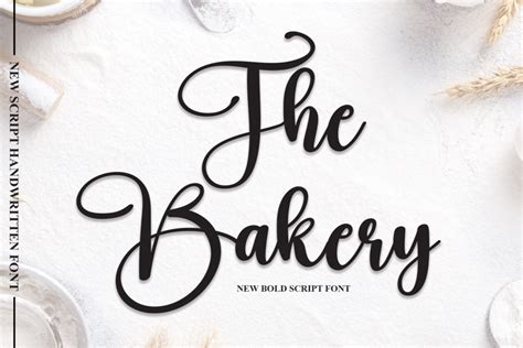 The Bakery Font | scratchones_creative | FontSpace