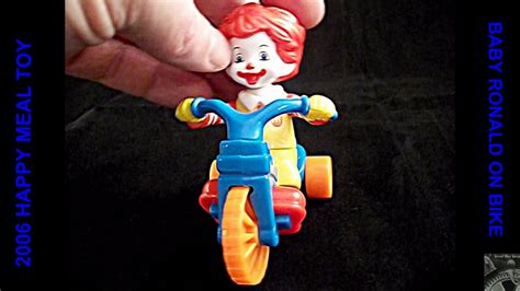 Mcdonalds Happy Meal Toy Baby Ronald On Bike Youtube