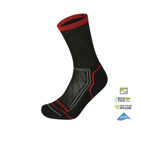 Lorpen Calcetines Ttpe Trekking Light Thermic Eco Negro Rojo Hombre