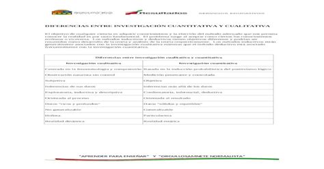 Diferencias Entre Investigación Cuantitativa Y Cualitativa [docx