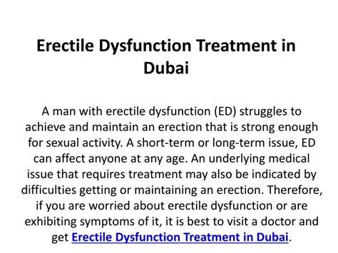 Ppt Erectile Dysfunction Treatment In Dubai Powerpoint Presentation