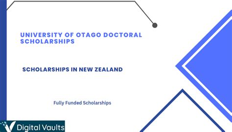 University of Otago Doctoral Scholarships 2024-2025 : Study in New ...