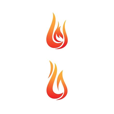 Premium Vector Hot Flame Fire Vector Icon Illustration