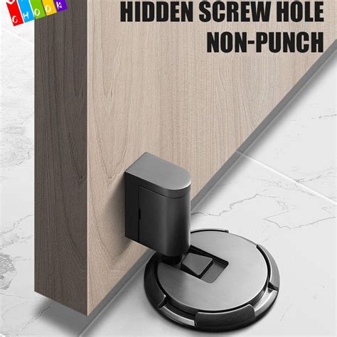 Chaakig Door Stopper Non Punch Floor Home Door Stop Shopee Singapore