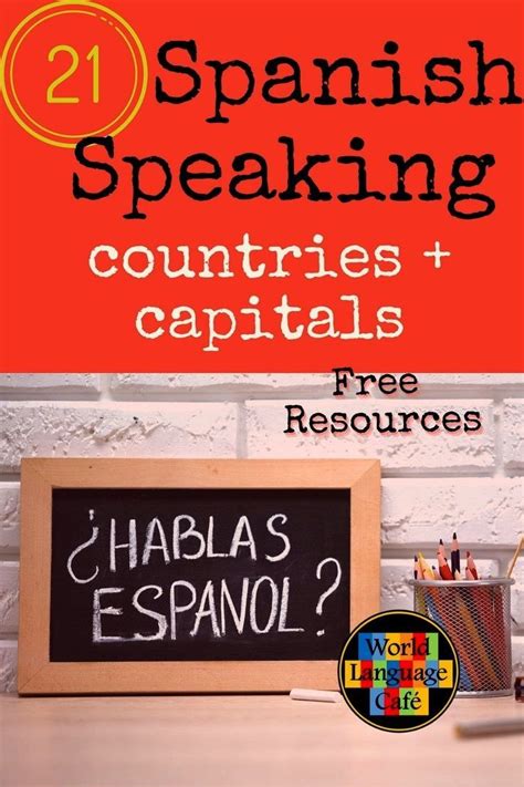 Spanish Speaking Countries Capitals Artofit