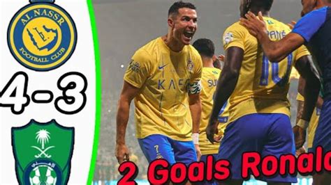 CRISTIANO RONALDO FAZ 2 GOLS E TALISCA FAZ GOLAÇO AL NASSR 4X3 AL