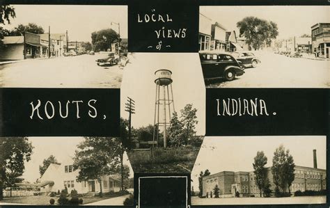 Local View Of Kouts Circa 1938 Kouts Indiana A Photo On Flickriver