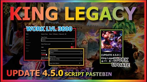 KING LEGACY Script Pastebin 2023 UPDATE 4 5 AUTO FARM NEW LEVEL NEW