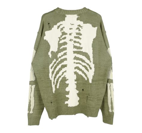 Skeleton Knit Sweater Theoutsideside