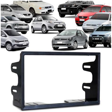 Moldura Painel Din Golf Polo Bora Ecosport Fiesta Fox Crossfox Preto