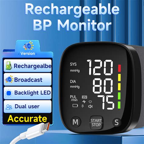 Yongrow Rechargeable Wrist Blood Pressure Monitor Digital X Memory