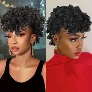 Amazon Mohawk Wigs For Black Women Cute And Curly Mohawk Ponytail