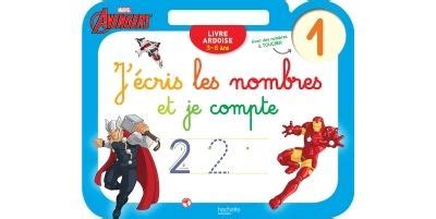 Avengers Livre ardoise 3 6 ans Ardoise Avengers J écris les