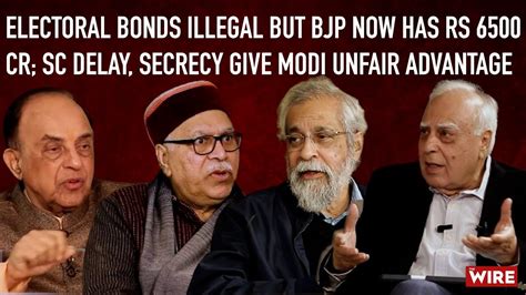 Electoral Bonds Illegal But Bjp Now Has Rs 6500 Cr Sc Delay Secrecy