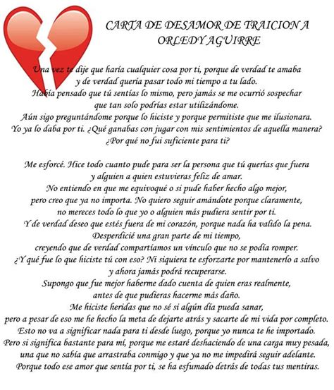 Carta De Desamor Orledy