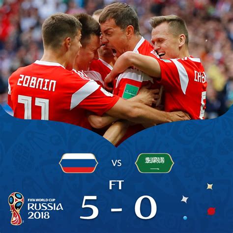 Russia Crush Saudi Arabia 5 0 In World Cup Opener News Room Guyana