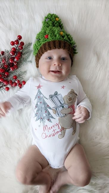 Christmas Tree Baby Hat Crochet Crochet Pattern Ribblr