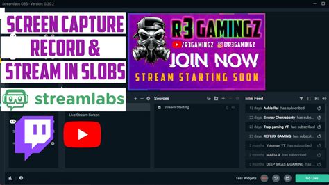 How To Record And Stream Using Streamlabs Obs Capture Screen Display And Record Slobs