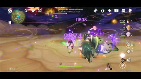 Genshin Impact Yae Miko With Aether Dendro Kazuha Zhongli Chicken