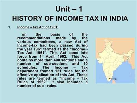 Income Tax Law History Of Income Tax Law In India