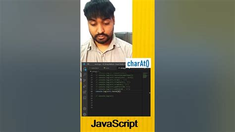 Charat Method In Javascript Youtube