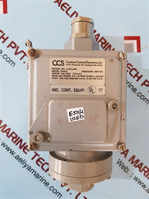 Ccs G Pressure Switch Aeliya Marine