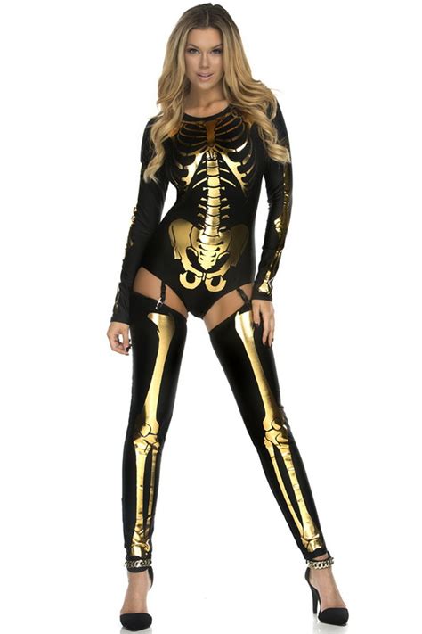 Pick A Bone Sexy Skeleton Garter Costume Spicy Lingerie