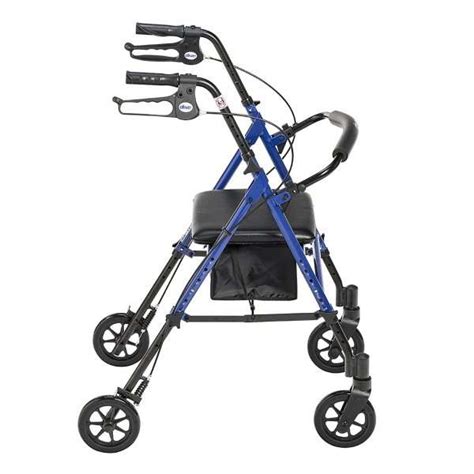 Buy Drive Medical 4 Wheel Rollator Adjustable Height Aluminum Frame