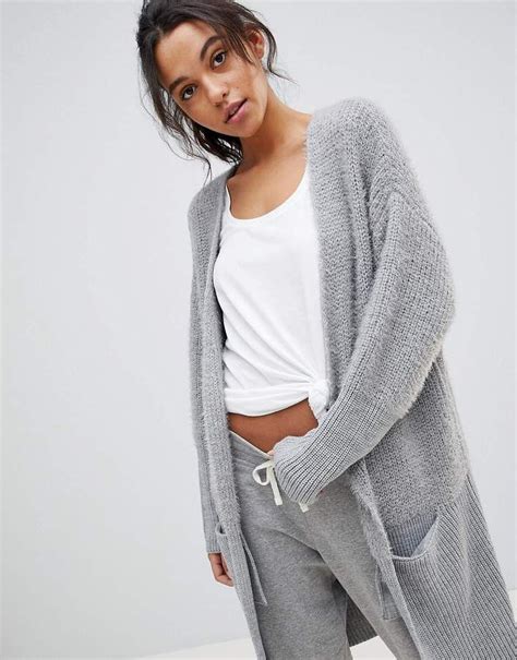 Micha Lounge Mix Knit Cardigan Loungewear Cosy Life Open Front