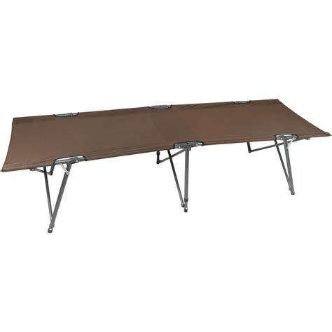 Ozark Trail Compact Basic Comfort Folding Cot With Easy Setup Brown