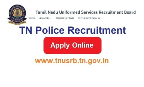 TN Police Recruitment 2024 Apply For 1760 Post www.tnusrb.tn.gov.in