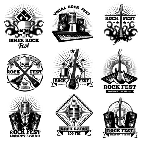 Rock And Roll Poster Royalty Free Vector Image