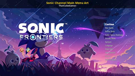 Sonic Channel Main Menu Art Sonic Frontiers Mods