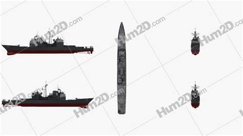 Ticonderoga-class cruiser Clipart and Blueprint - Download Ship Clip ...