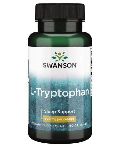 L Tryptophan 500 mg 60 капсули Swanson Ozone bg