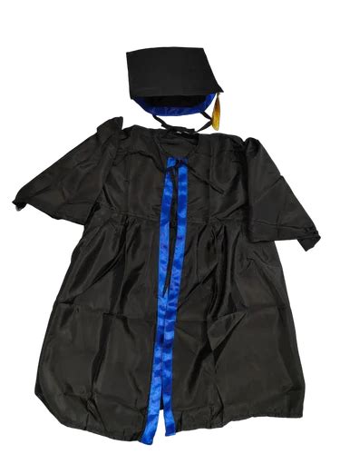 Blue White Convocation Gown With Gown And Cap Set Of 2 Convocation Gown