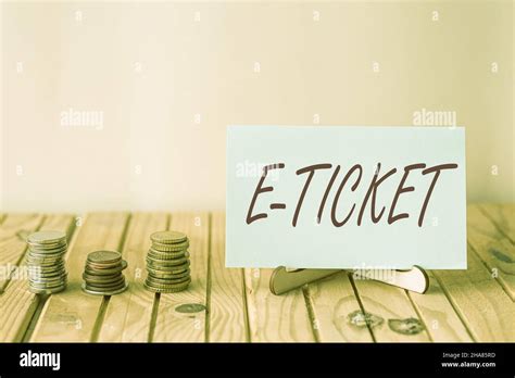 Affichage conceptuel E Ticket Présentation de l entreprise billet