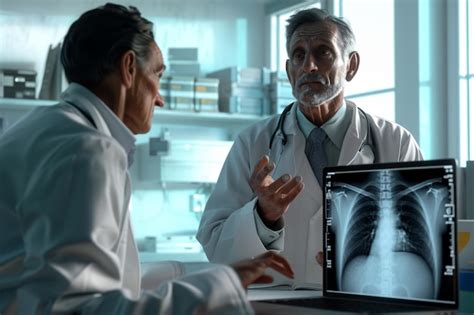 Premium Photo Doctor Explaining Xray Results To A Patient