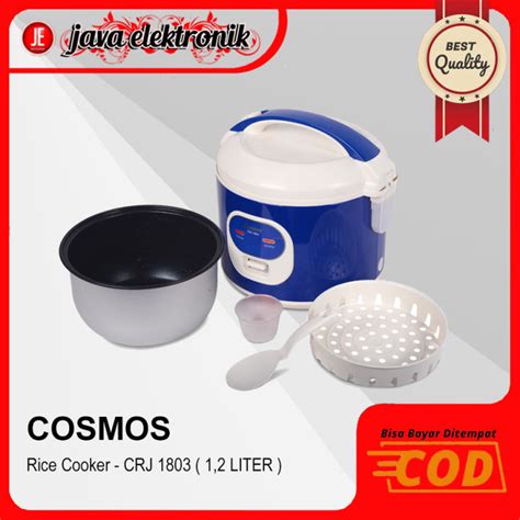 COSMOS Rice Cooker 1 2 Liter CRJ 1803 Garansi Resmi Lazada Indonesia