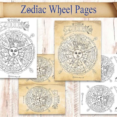 Wheel Of The Year Chart Etsy